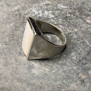 Silver Ring with Light Pink Stone